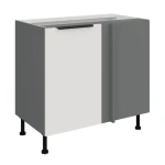 Szafka dolna narożna Aria biały/antracyt 105 ND 1F BB