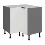 Szafka dolna narożna Aria biały/antracyt 90x90 DN 2F BB