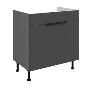 Zabudowa zlewu Aria grafit/antracyt 80 ZL 1S BB