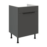 Zabudowa zlewu Aria grafit/antracyt 60 ZL 1S BB