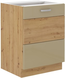 Szafka Artisan Cappucino połysk 60 D 1F BB