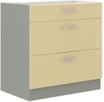 Szafka Karmen Krem połysk 80 D 3S BB