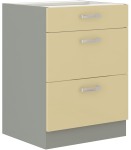 Szafka Karmen Krem połysk 60 D 3S BB