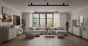 Zestaw mebli do salonu Ovalio beż piaskowy