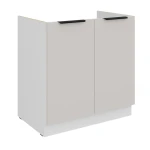 Zabudowa zlewu Como cashmere/biały 80 ZL 2F BB