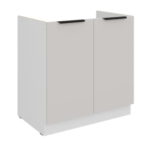 Zabudowa zlewu Como cashmere/biały 80 ZL 2F BB