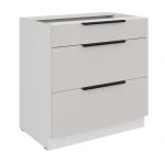 Szafka dolna Como cashmere/biały 80 D 3S BB