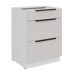 Szafka dolna Como cashmere/biały 60 D 3S BB