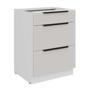 Szafka dolna Como cashmere/biały 60 D 3S BB