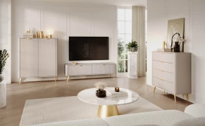 Zestaw mebli do salonu Lante  beż