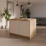 Wyspa kuchenna Solea Cashmere 124x90 - zestaw "A" z blatem