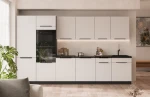 Zestaw mebli kuchennych Aria biały/czarny 350 cm