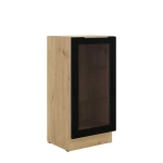 Szafka dolna witryna 40 DW 1F BB czarny/dąb artisan
