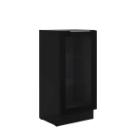 Szafka dolna witryna 40 DW 1F BB czarny/czarny