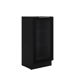 Szafka dolna witryna 40 DW 1F BB czarny/czarny