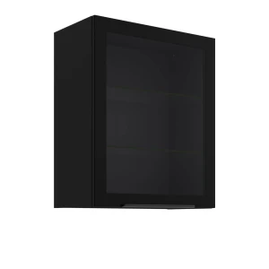 Szafka górna witryna 60 GS-72 1F czarny/czarny