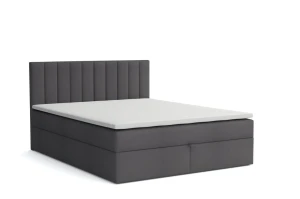 Łóżko kontynentalne z pojemnikiem Dalma 120x200 grafit Swing 19