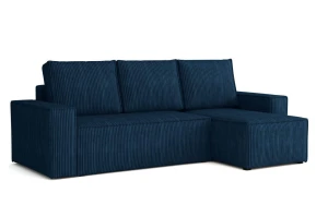 Narożnik z funkcją spania Mokka 240x142 niebieski Zoom 13