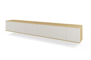 Szafka RTV wisząca Bello 280 cashmere/ dąb cremona