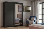 Szafa przesuwna Hektor 100/205 cm - czarna
