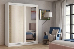Szafa przesuwna Delta 120/205 cm - biała