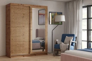 Szafa przesuwna Delta 120/205 cm - dąb artisan
