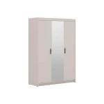 Szafa z lustrem Elena 3D1L 133 cm beż piaskowy