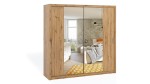 Szafa przesuwna Bono 220 z lustrem dąb artisan