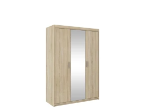 Szafa z lustrem Elena 3D1L 133 cm dąb sonoma