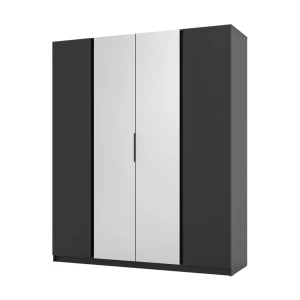 Szafa Kaja 2F2L 200cm czarny/czarny