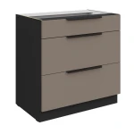 Szafka dolna Aria sandgrau/czarny 80 D 3S BB