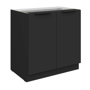 Szafka dolna Aria czarny/czarny 80 D 2F BB