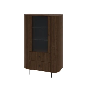 Witryna Ovalio 1F2S dąb dunin 97 cm