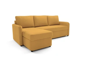 Narożnik z funkcją spania Henry 225x150 żółty Element 08