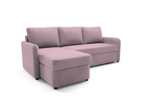 Narożnik z funkcją spania Henry 225x150 róż Kronos 27