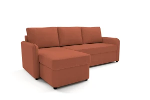 Narożnik z funkcją spania Henry 225x150 terakota Wind 52