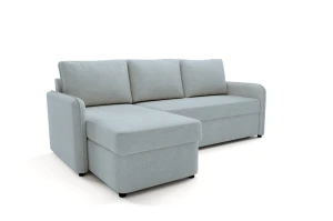 Narożnik z funkcją spania Henry 225x150 jasny niebieski Wind 73