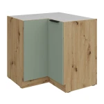 Szafka dolna narożna Aria aquamarine/artisan 90x90 DN 2F BB