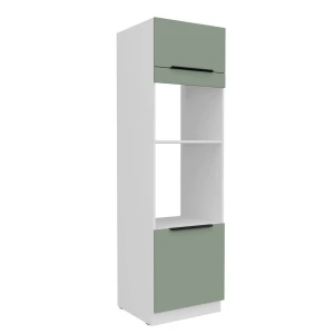 Zabudowa piekarnika i mikrofali Aria aquamarine/biały 60 DPM-210 2F