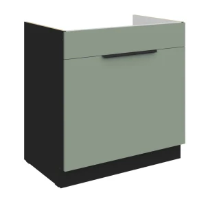 Zabudowa zlewu Aria aquamarine/czarny 80 ZL 1S BB