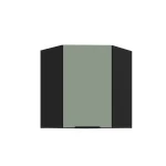 Szafka górna Aria aquamarine/czarny 60x60 GN-72 1F (45°)