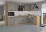 Kuchnia narożna Luna Clay Grey/artisan 2,85m na 1,7m