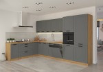 Kuchnia narożna z blatem Luna Dust Grey/artisan 2,1m na 3,5m