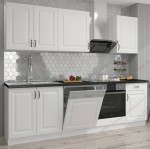 Meble kuchenne Stilo biały/biały 250cm