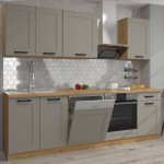 Meble kuchenne 250cm Luna Clay grey / artisan