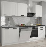 Meble kuchenne Luna biały/biały 250cm