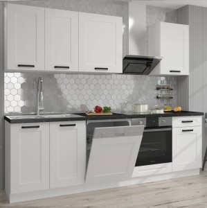 Meble kuchenne Luna biały/biały 250cm