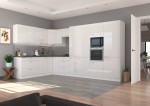Meble kuchenne Lara biały połysk 230 na 370cm
